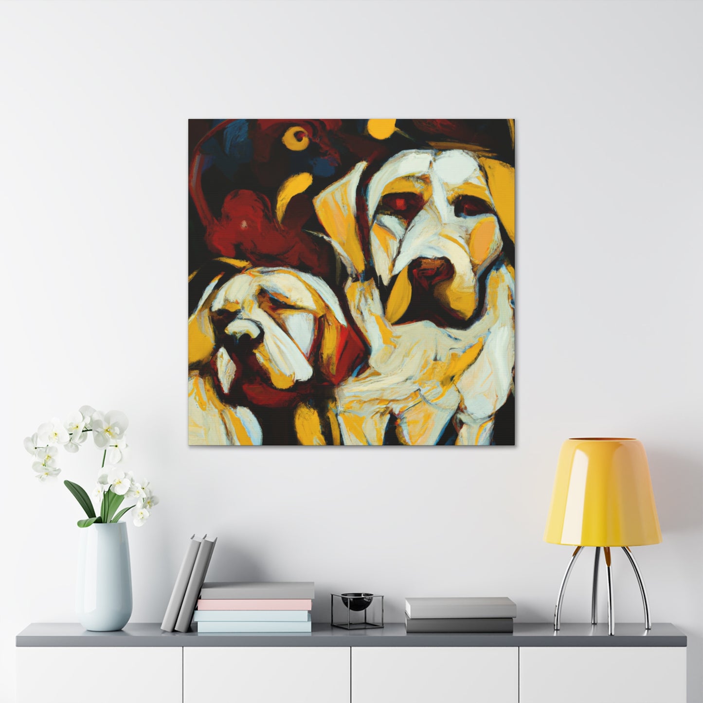 "Labrador Lost in Dreams" - Canvas