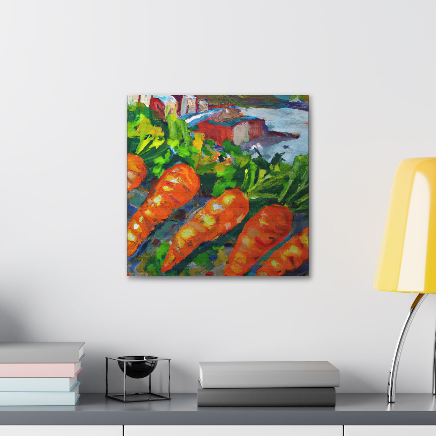 Carrots in Impressionism - Canvas