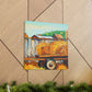 "Hay Wagon Harvest Home" - Canvas