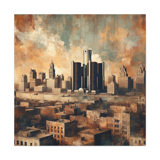 "Captivating Detroit's Timeless Charm" - Canvas