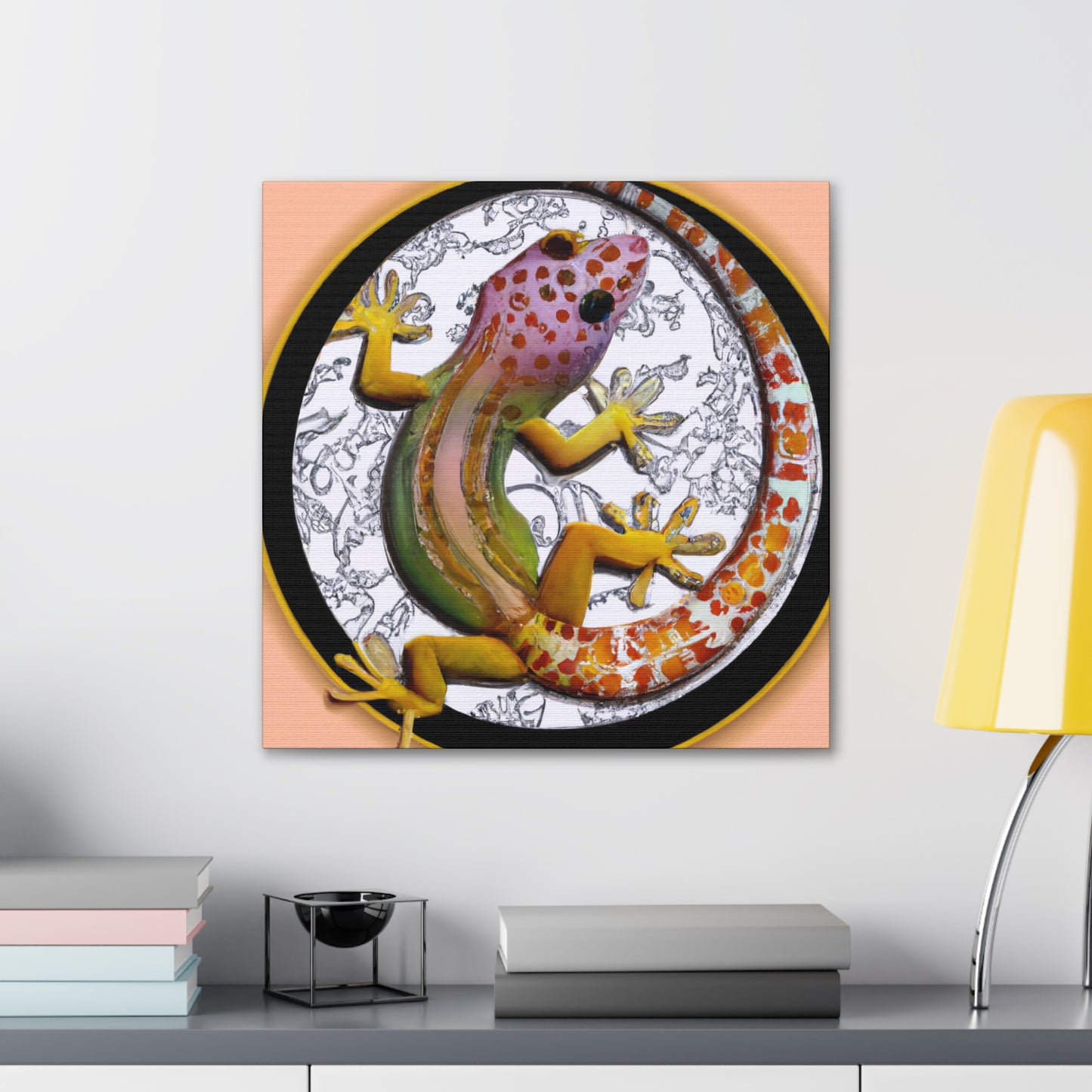 "Gecko's Art Nouveau" - Canvas