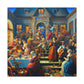 "Revelry at Renaissance Villa" - Canvas