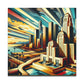 "Urban Dreamscape: 1920s L.A." - Canvas