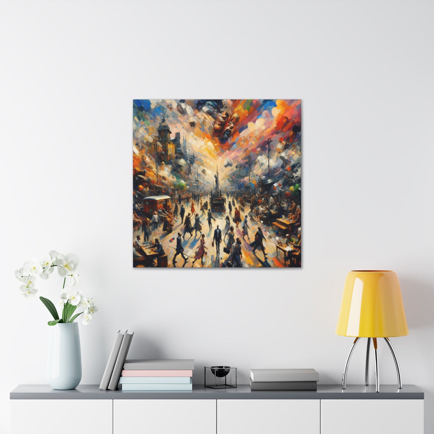 "Vivid Descent's Rapture" - Canvas