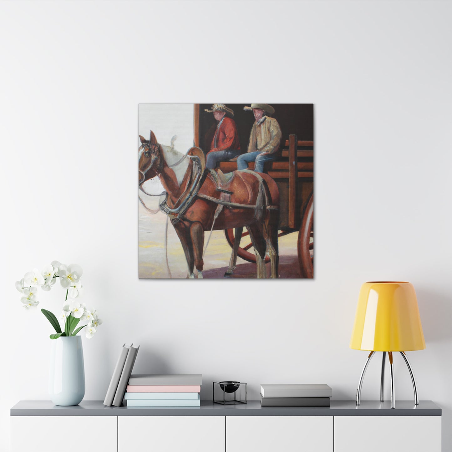 Stagecoach in Motion - Canvas