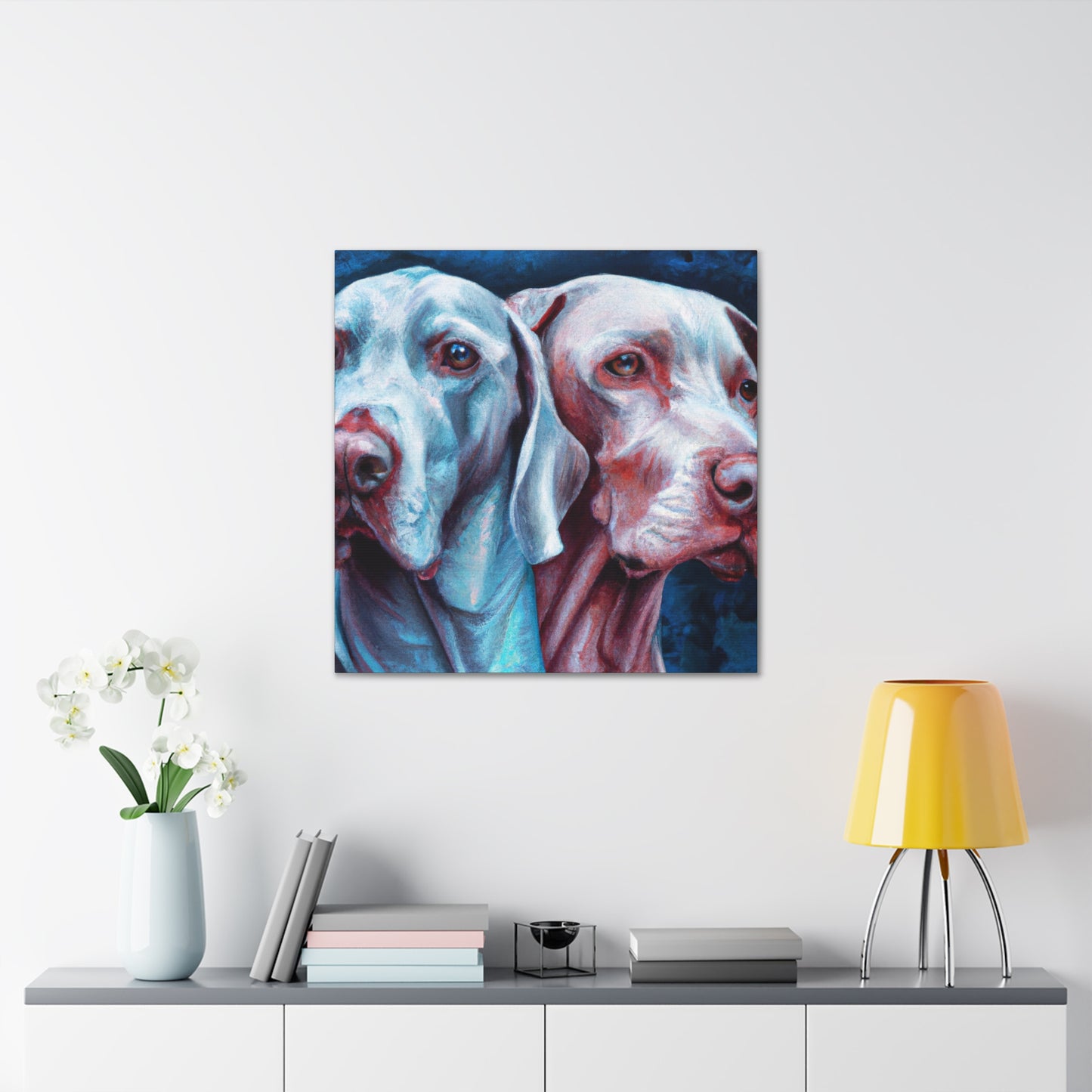 "Weimaraner in Hyperrealism" - Canvas