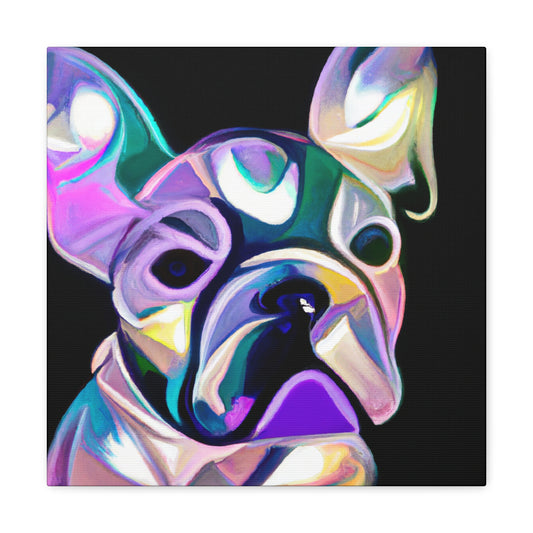 "Fashionable French Bulldog" - Canvas