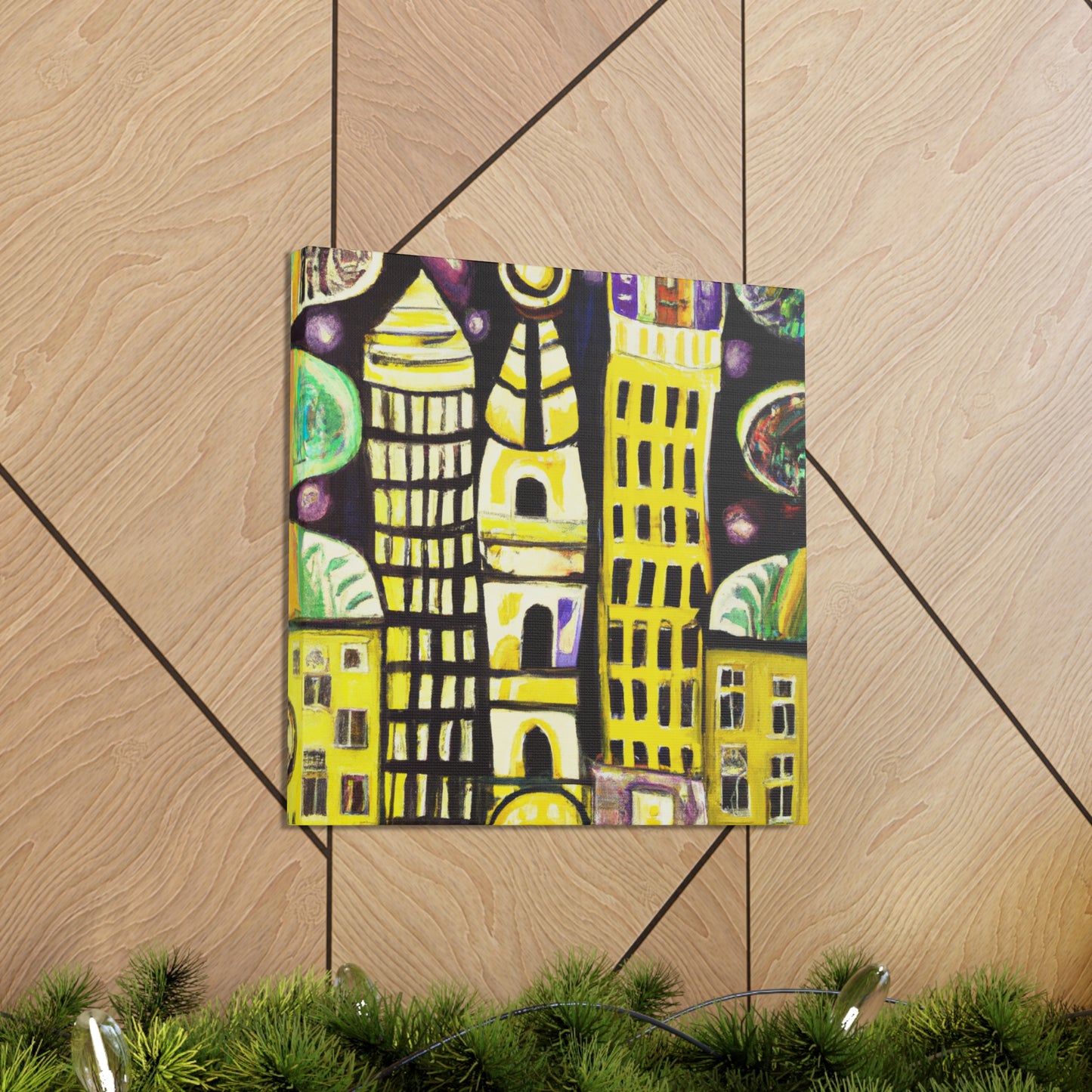 "Night Blooming Art Nouveau" - Canvas