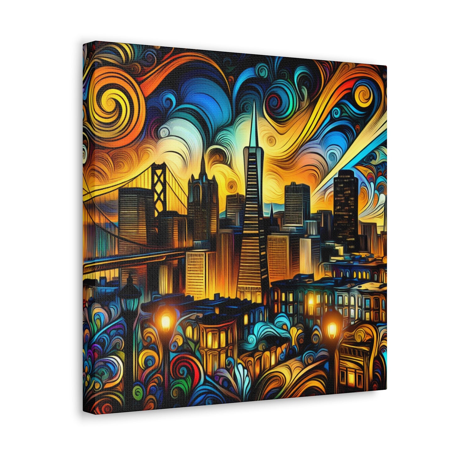 "Gilded City Symphony" - Canvas