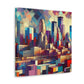 "Vibrant Urban Dreams" - Canvas