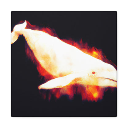 "Beluga Whale Majesty" - Canvas