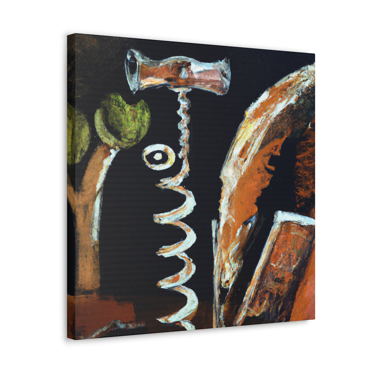 "Corkscrew Abstract Mystery". - Canvas