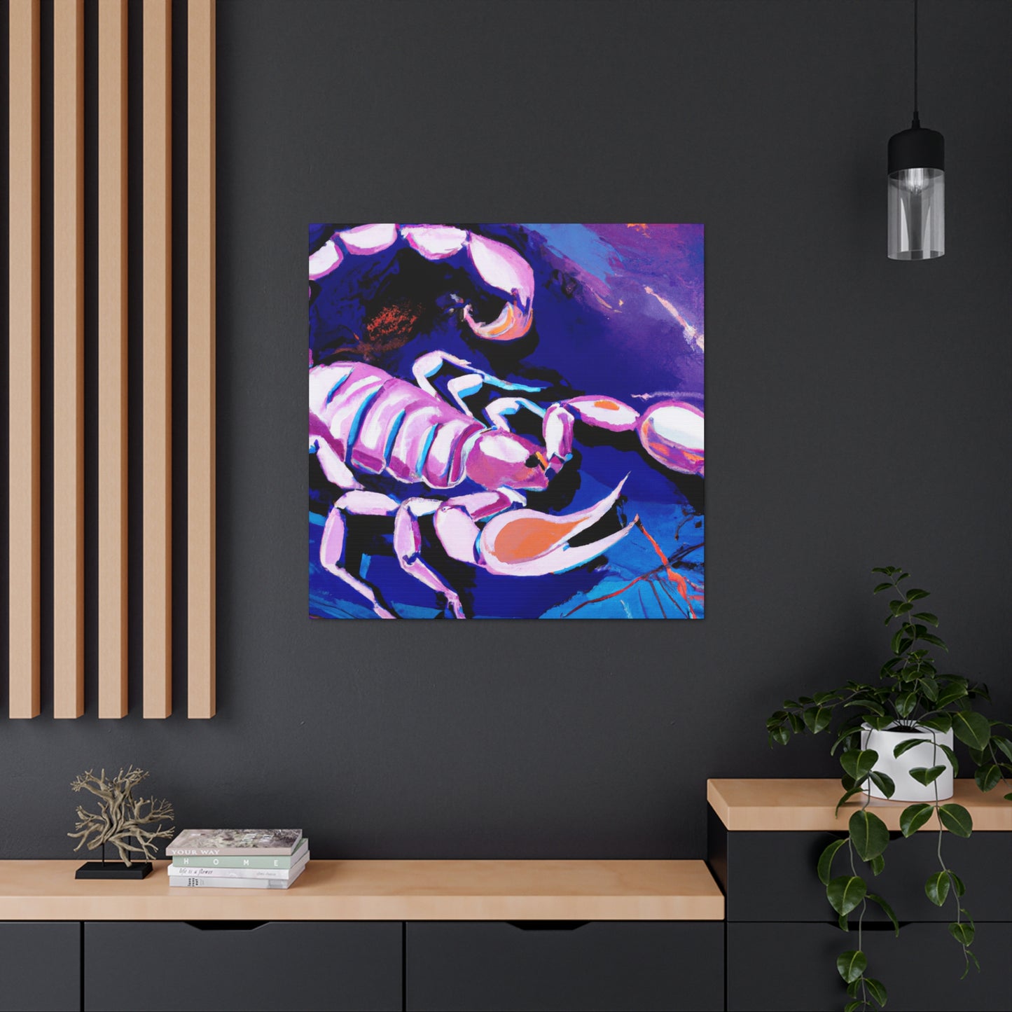 "Scorpion in Art Deco" - Canvas