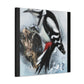 Downy Woodpecker Wonderland - Canvas