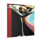 "Martini: Surreal Sip" - Canvas