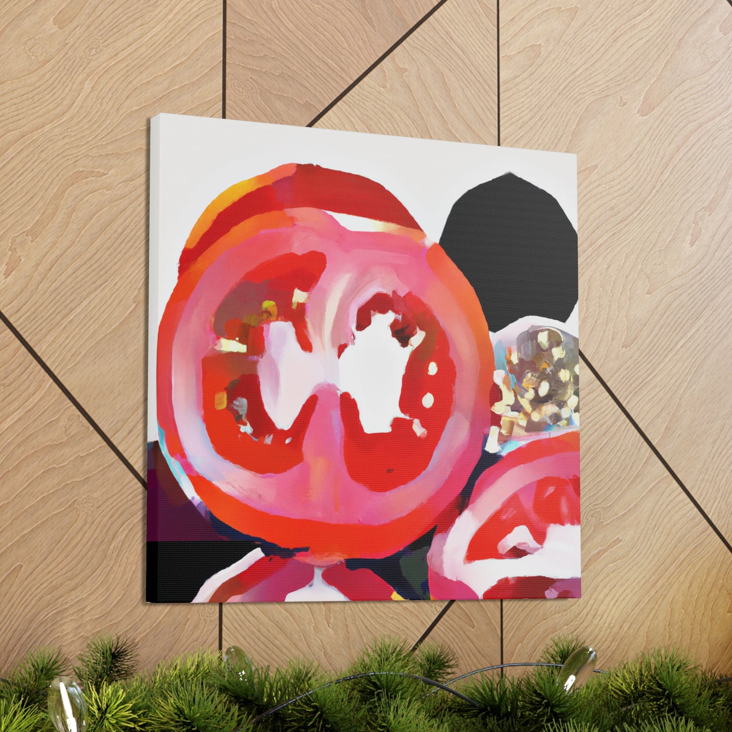 "Tomato Abstraction Vibes" - Canvas