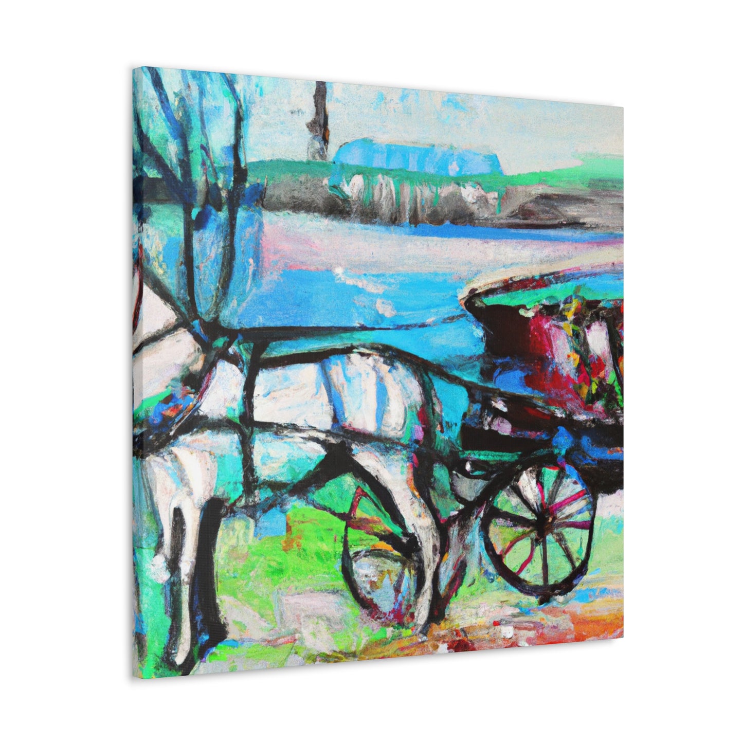 Horse Carriage Journey - Canvas