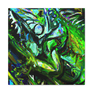 "Iguana in Expressionism" - Canvas