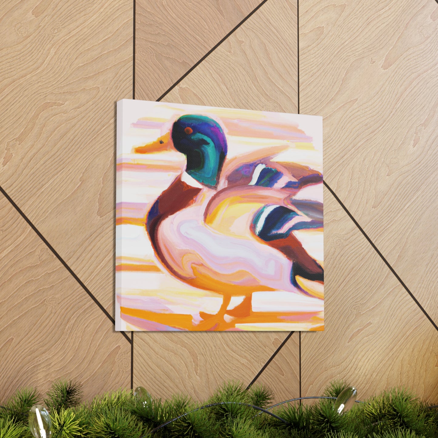 Mallard in Moonlight - Canvas