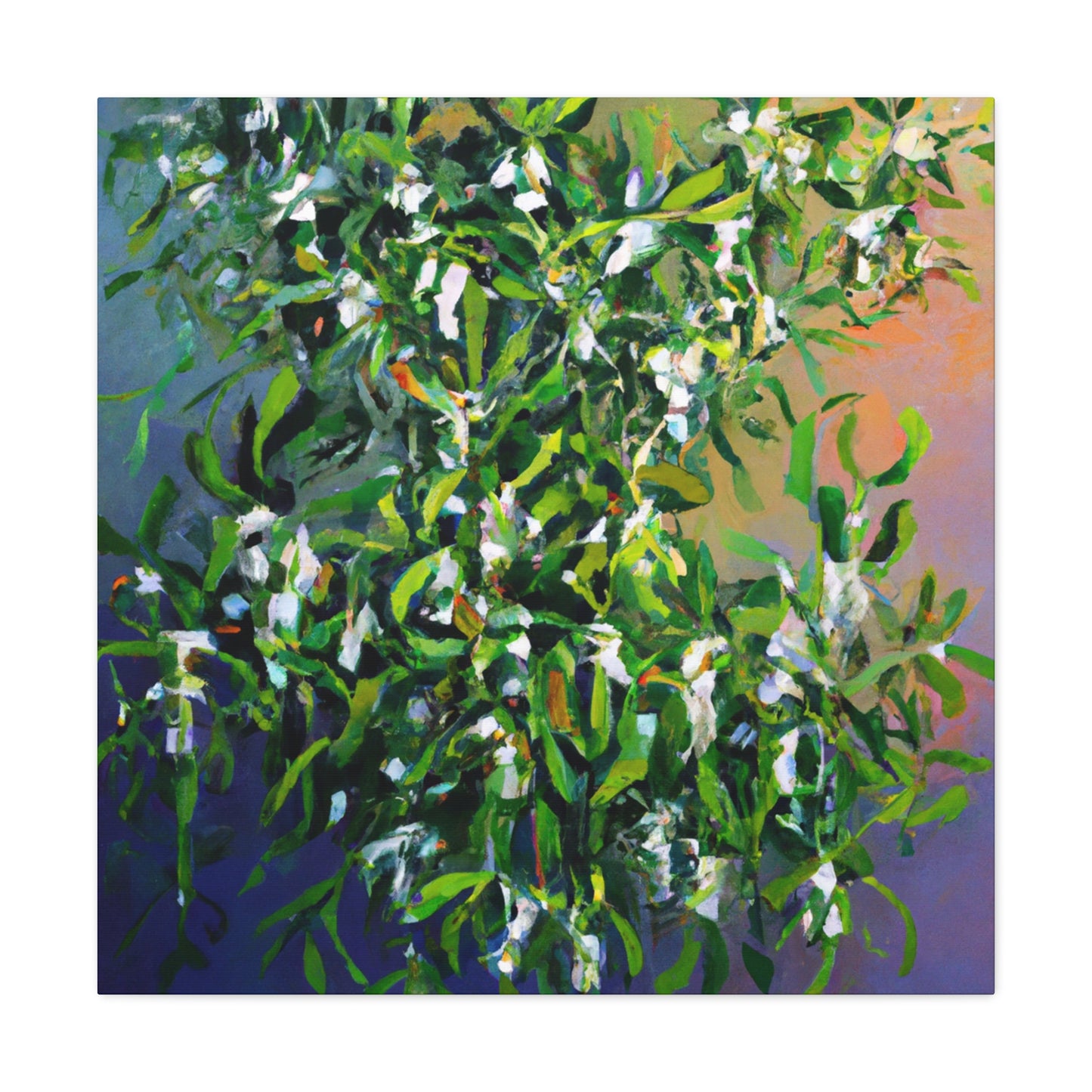 Mistletoe in Moonlight - Canvas