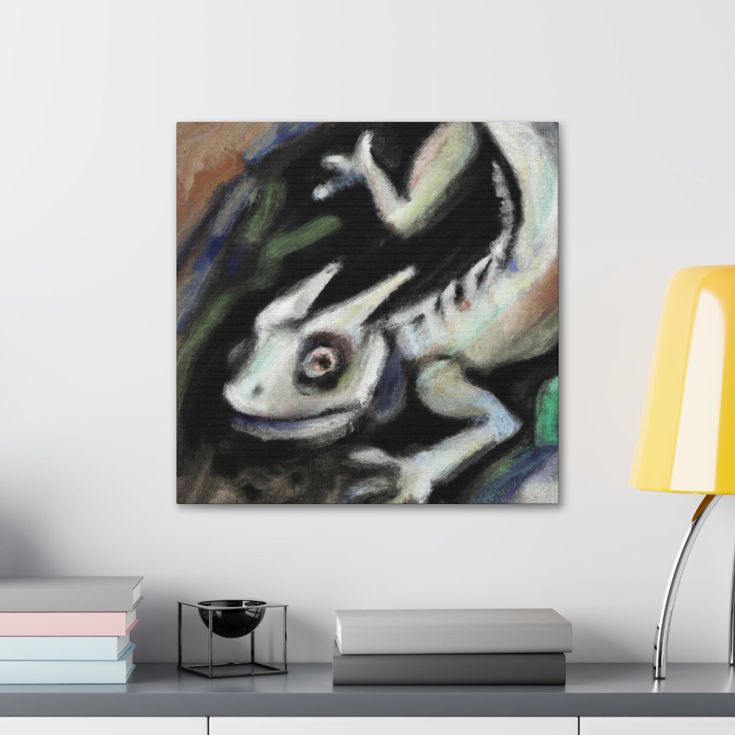 "Horned Lizard Expressionism" - Canvas