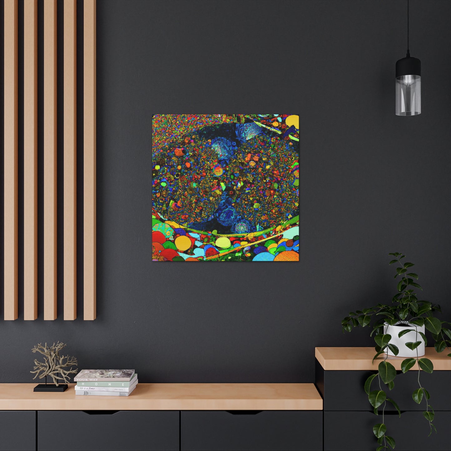 "Digital Rainbow Symphony" - Canvas