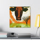 Lonely Texas Longhorn - Canvas