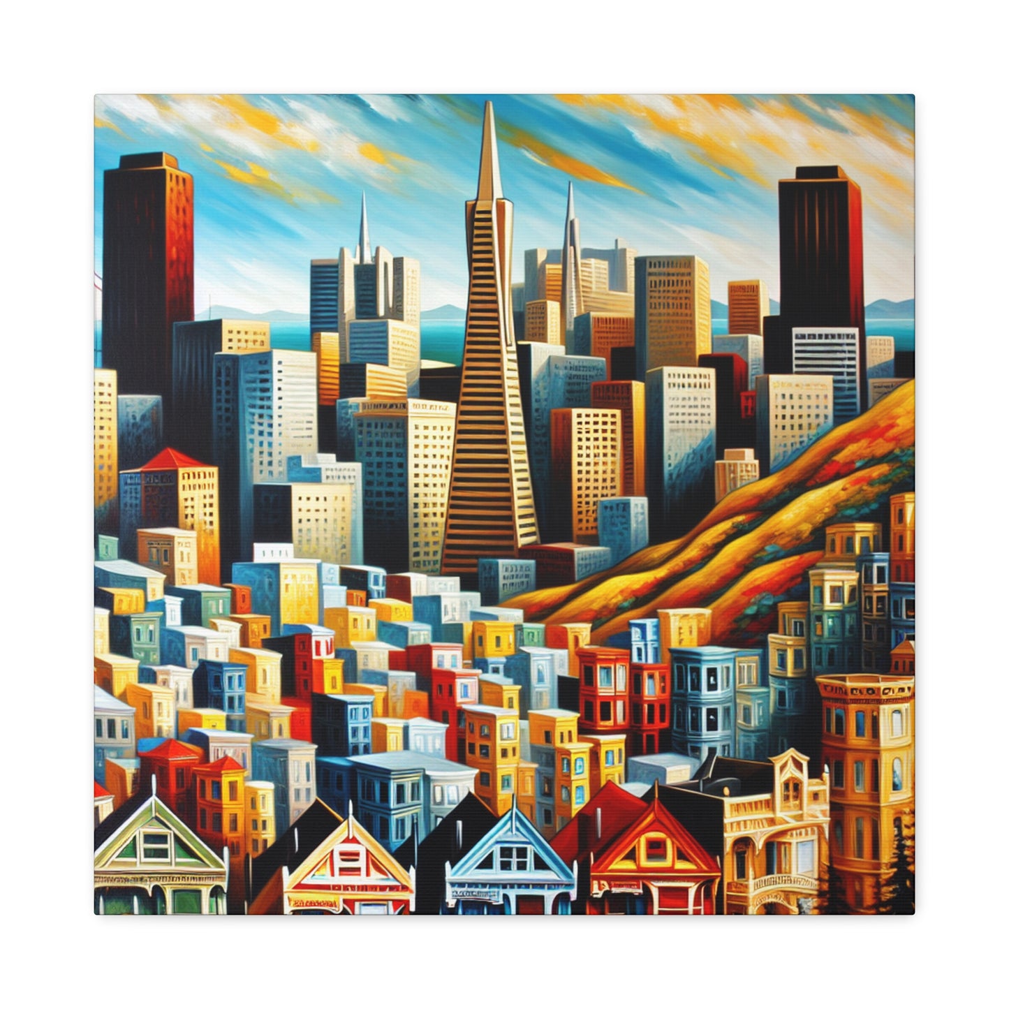 Golden City Awakening - Canvas