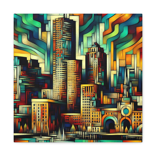 "Urban Hues Unleashed" - Canvas