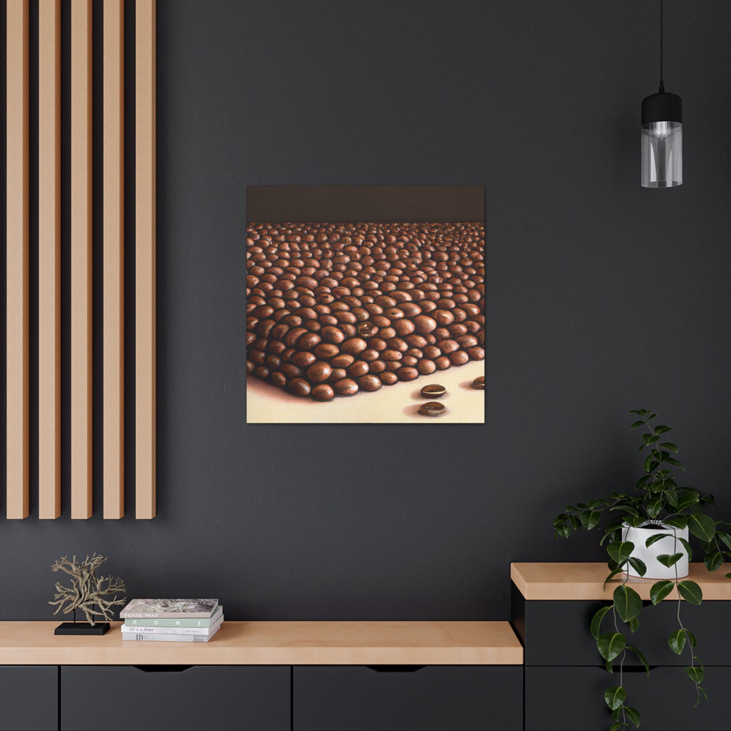 "Coffee Bean Realism" - Canvas