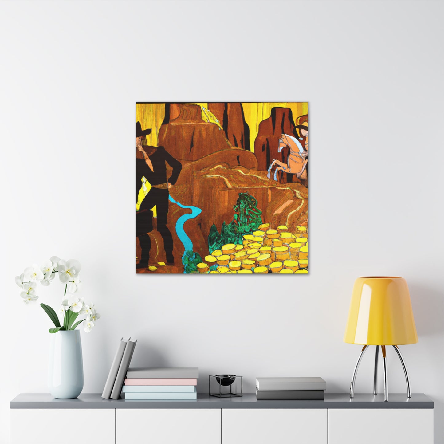 Golden Underworld Mine - Canvas