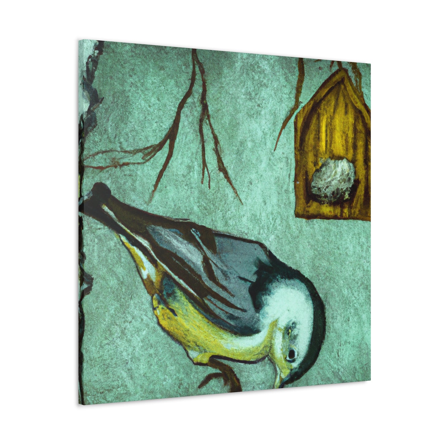 "White Nuthatch Surreality" - Canvas