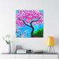 "Cherry Blossom Oasis" - Canvas