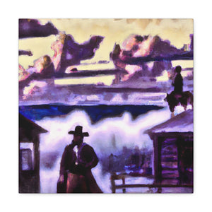 "Frontier Town Reflection" - Canvas