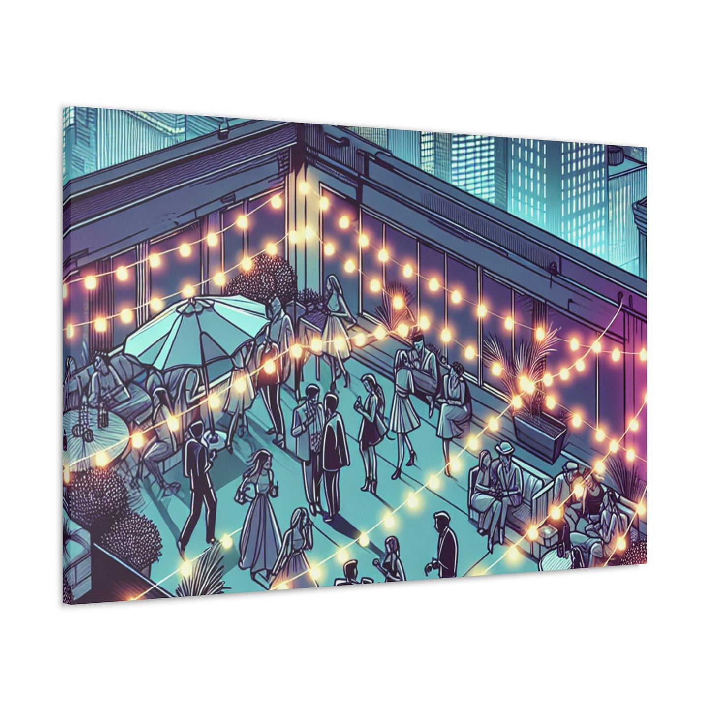 "Midnight Revellers Ascending" - Canvas