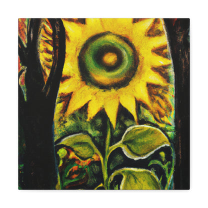 "Radiant Sparkling Sunflower." - Canvas