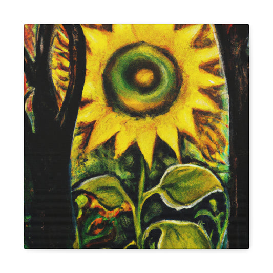 "Radiant Sparkling Sunflower." - Canvas