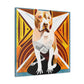 "Pitbull in Art Deco". - Canvas