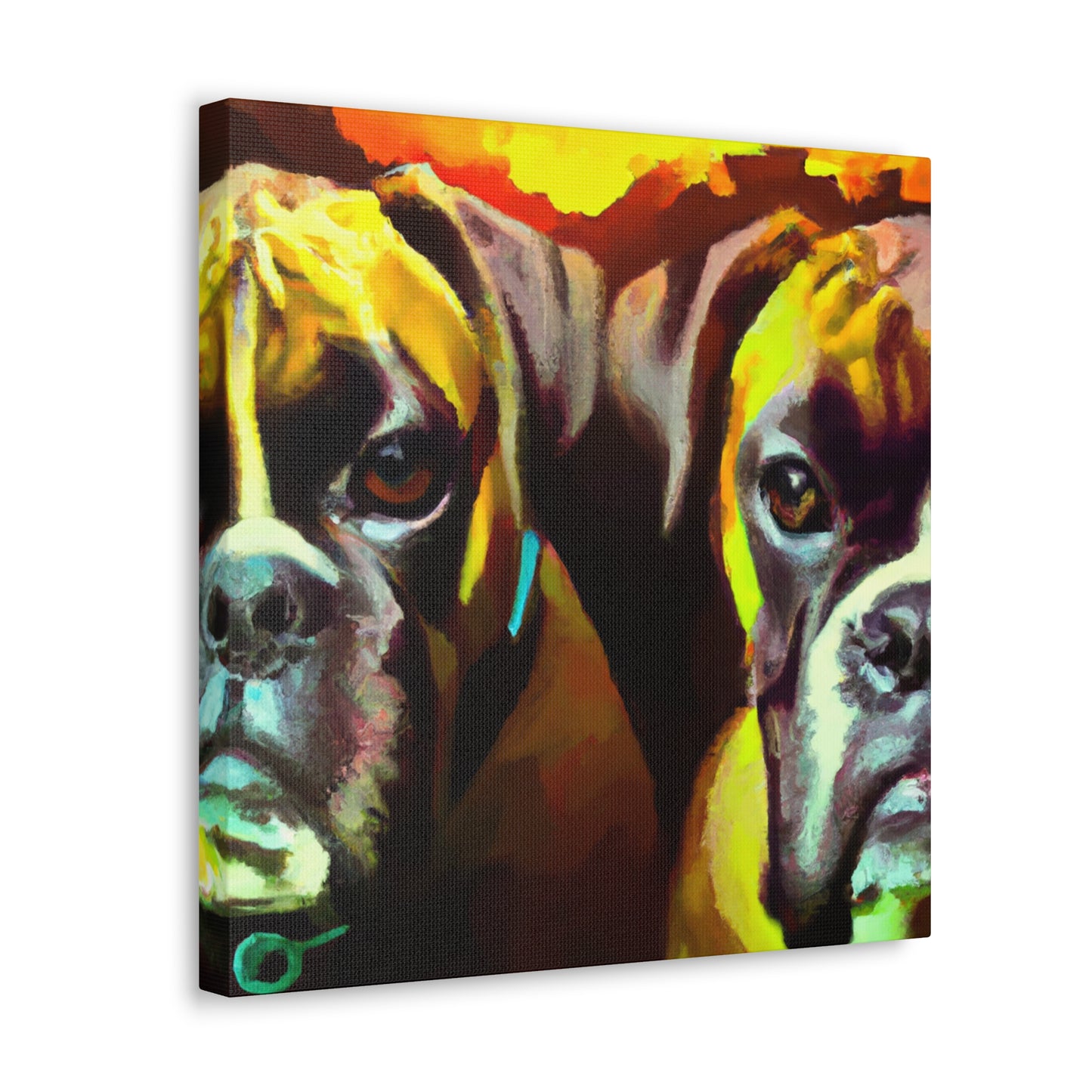 Boxer in the Ring - Canvas