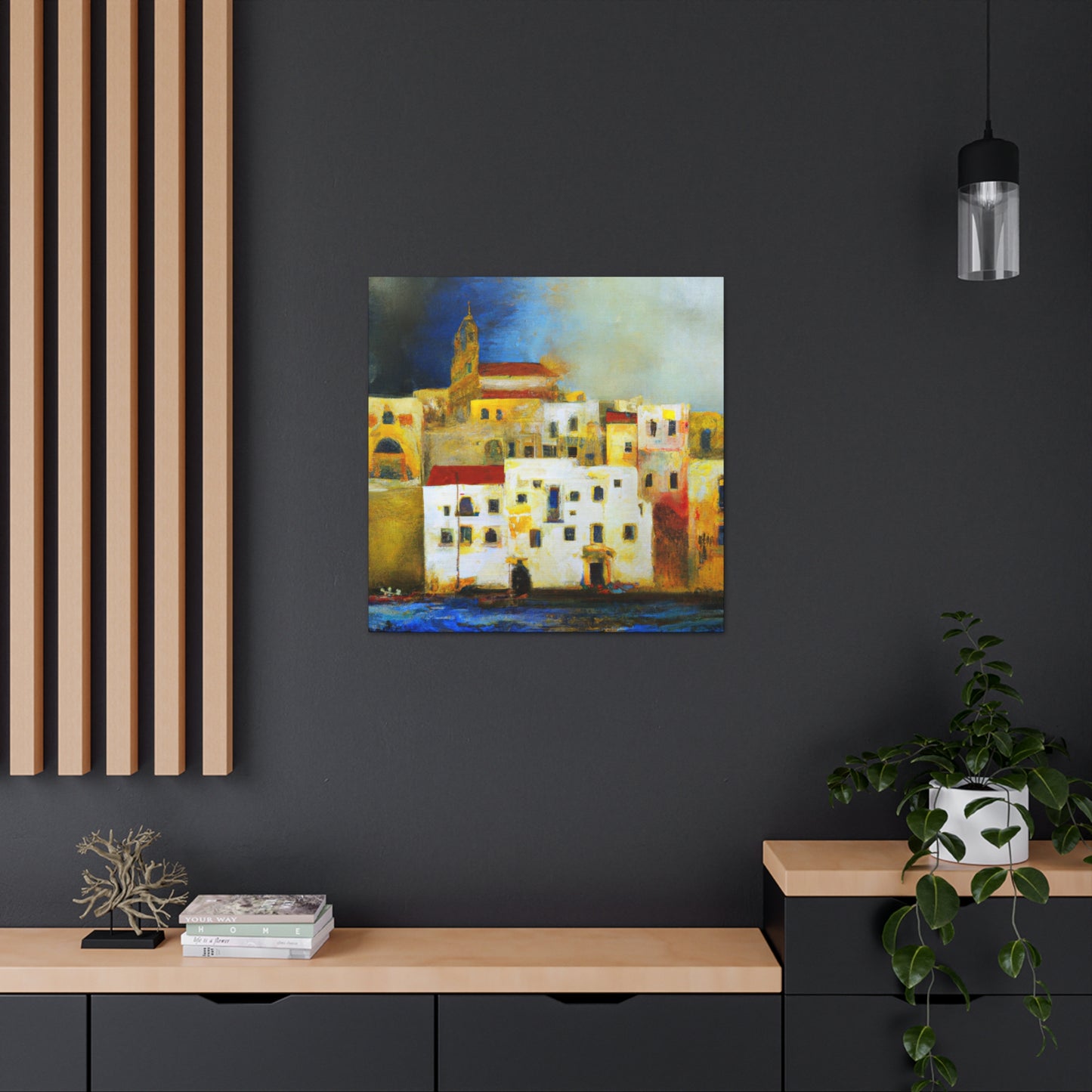 Sun-soaked Mediterranean Dream - Canvas