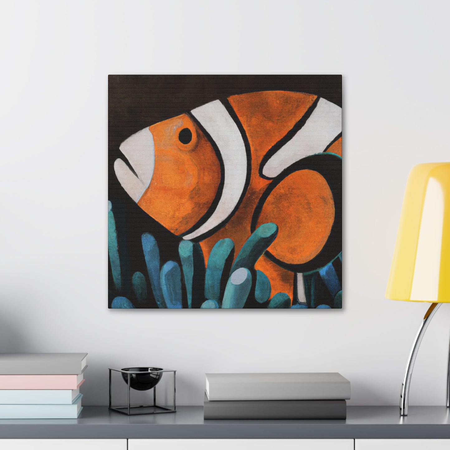 "Funny Clownfish Artwork." - Canvas