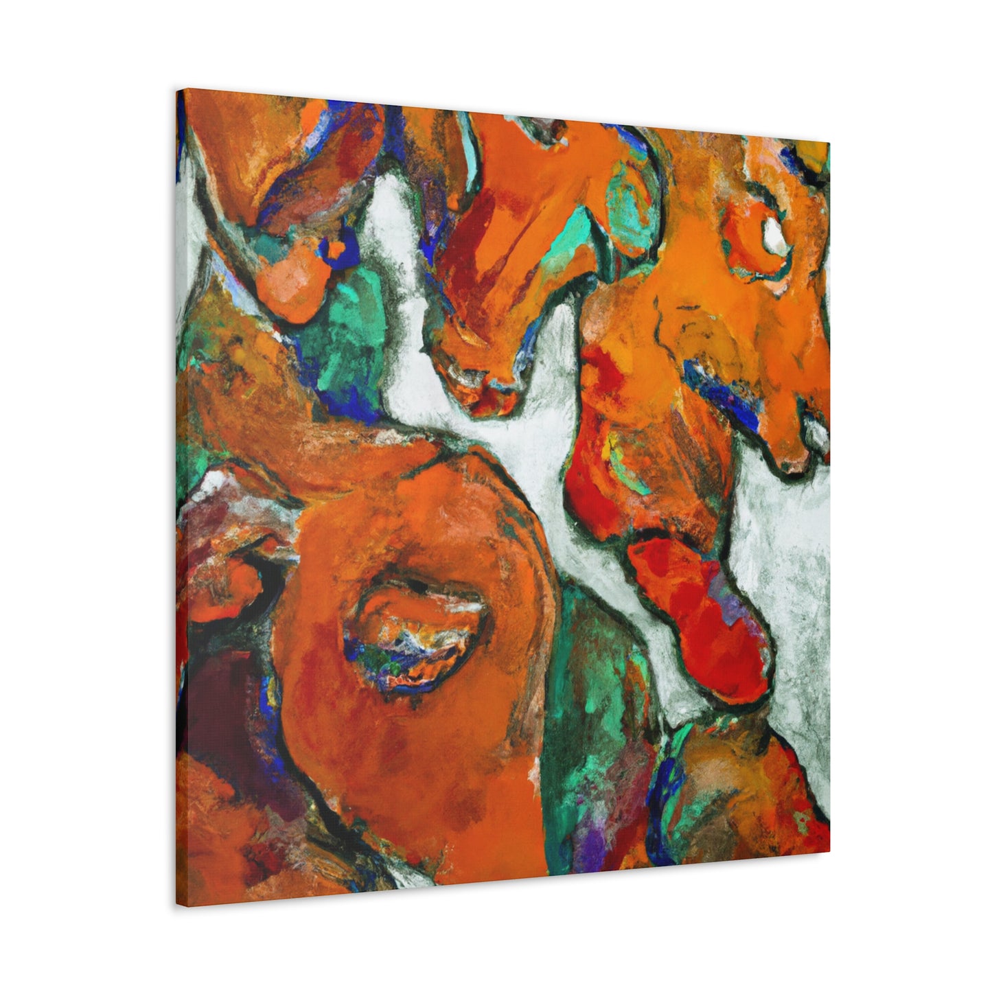 Wildebeest Abstracted. - Canvas