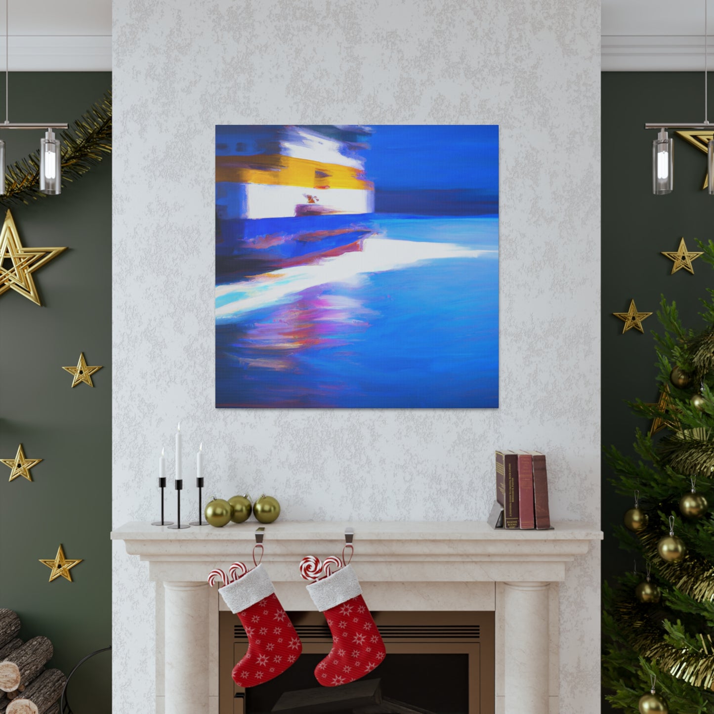 Ferry on the River - Canvas