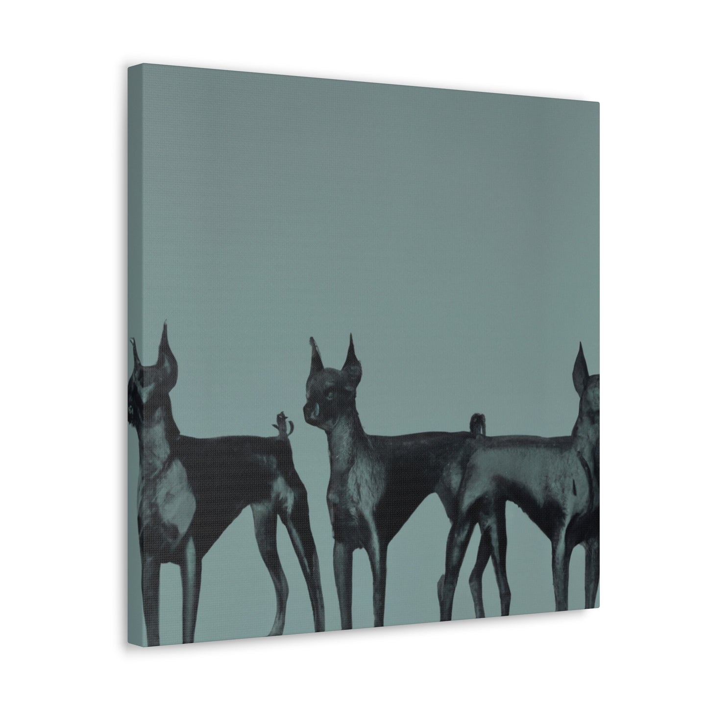 Doberman Dreamscape Scene - Canvas