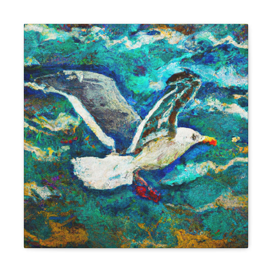 "Seagull at Sea Shore" - Canvas