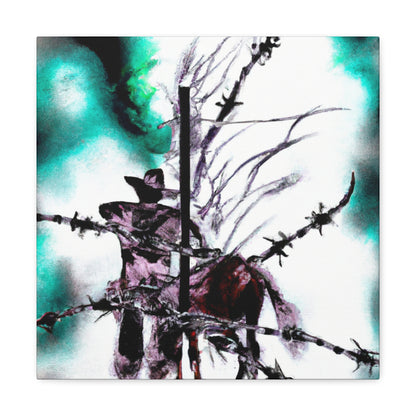 Barbed Wire Splendor - Canvas