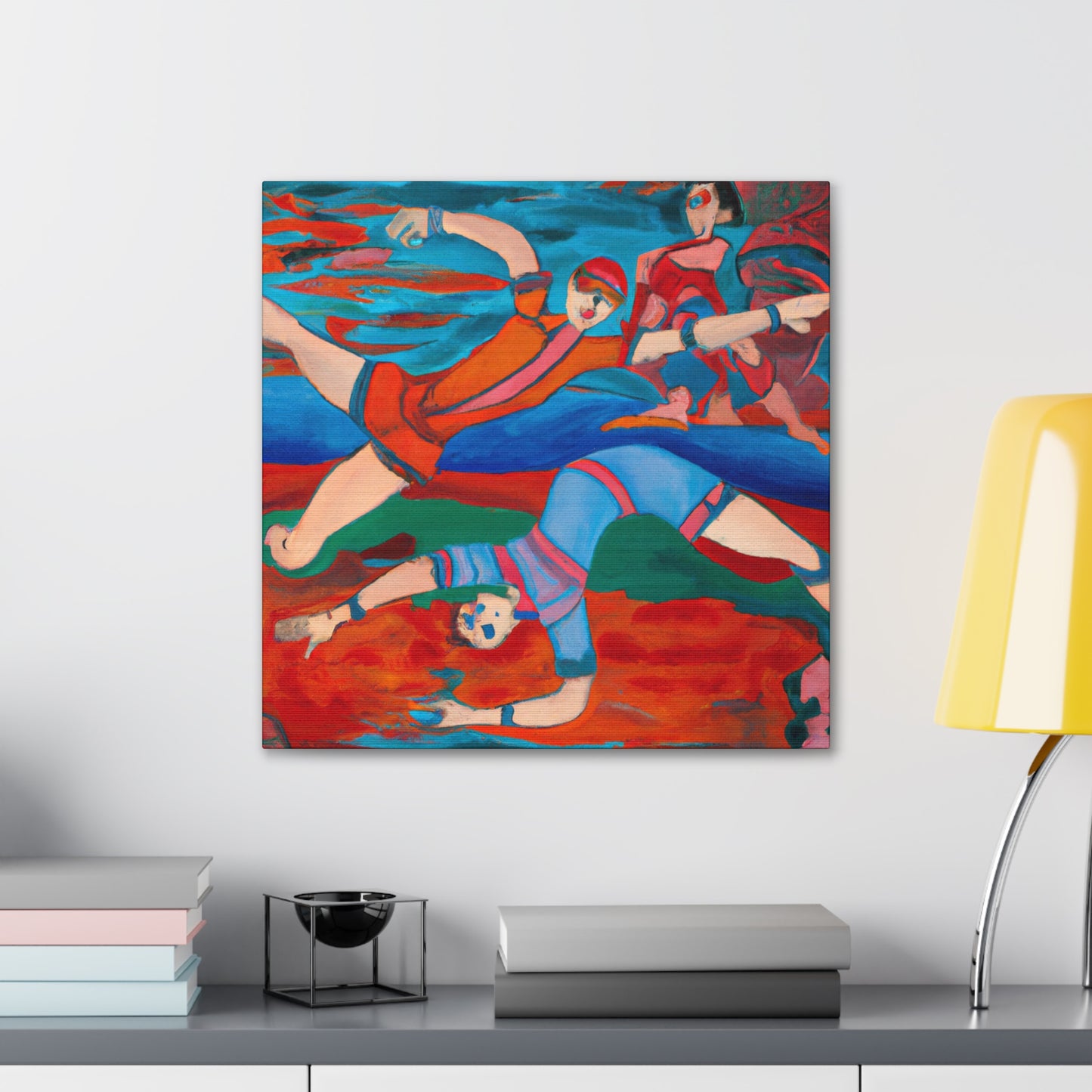 Martial Arts Mastery Scene - Canvas