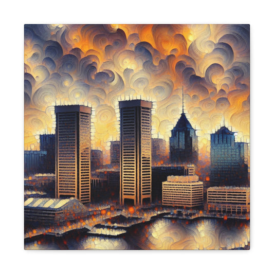 "Baltimore Abstracted Horizons" - Canvas