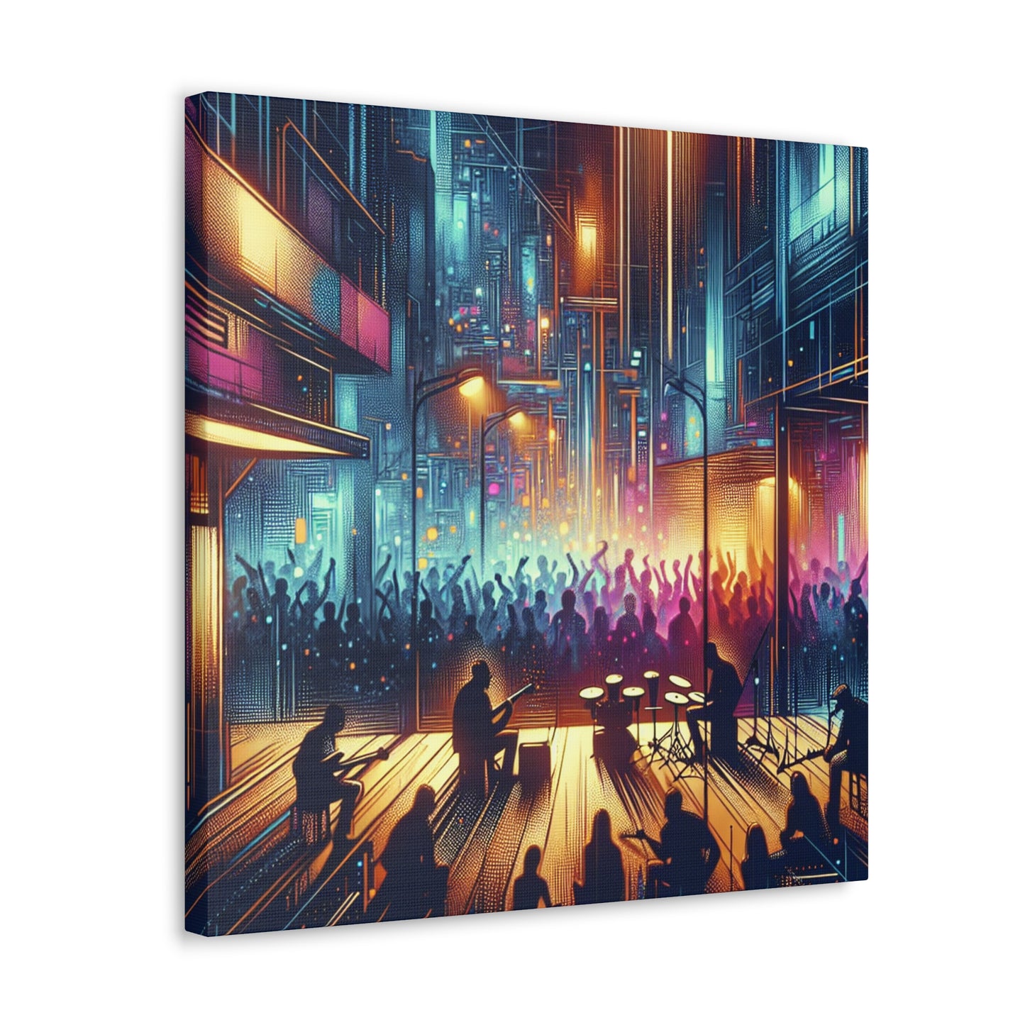 Resonating Rhythmic Revelry - Canvas