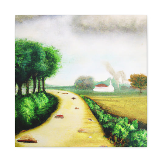 "Country Road in Spring" - Canvas